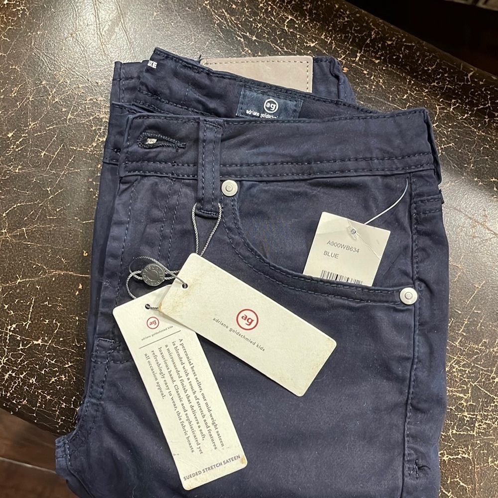 AG - Adriano Goldschmied Navy Blue The Stryker Luxe Slim Straight jeans 10 Boy’s